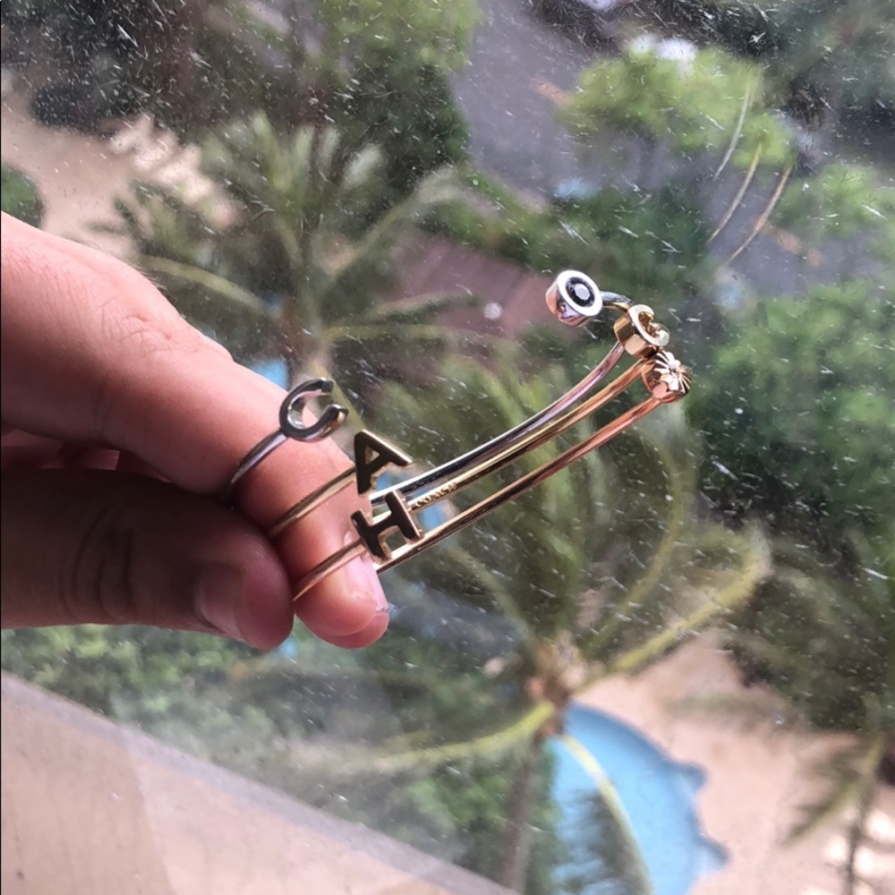 Coach 3 piece bracelet set